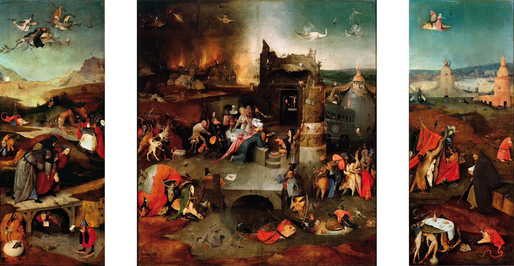 The Temptation of Saint Anthony by Hieronymus Bosch