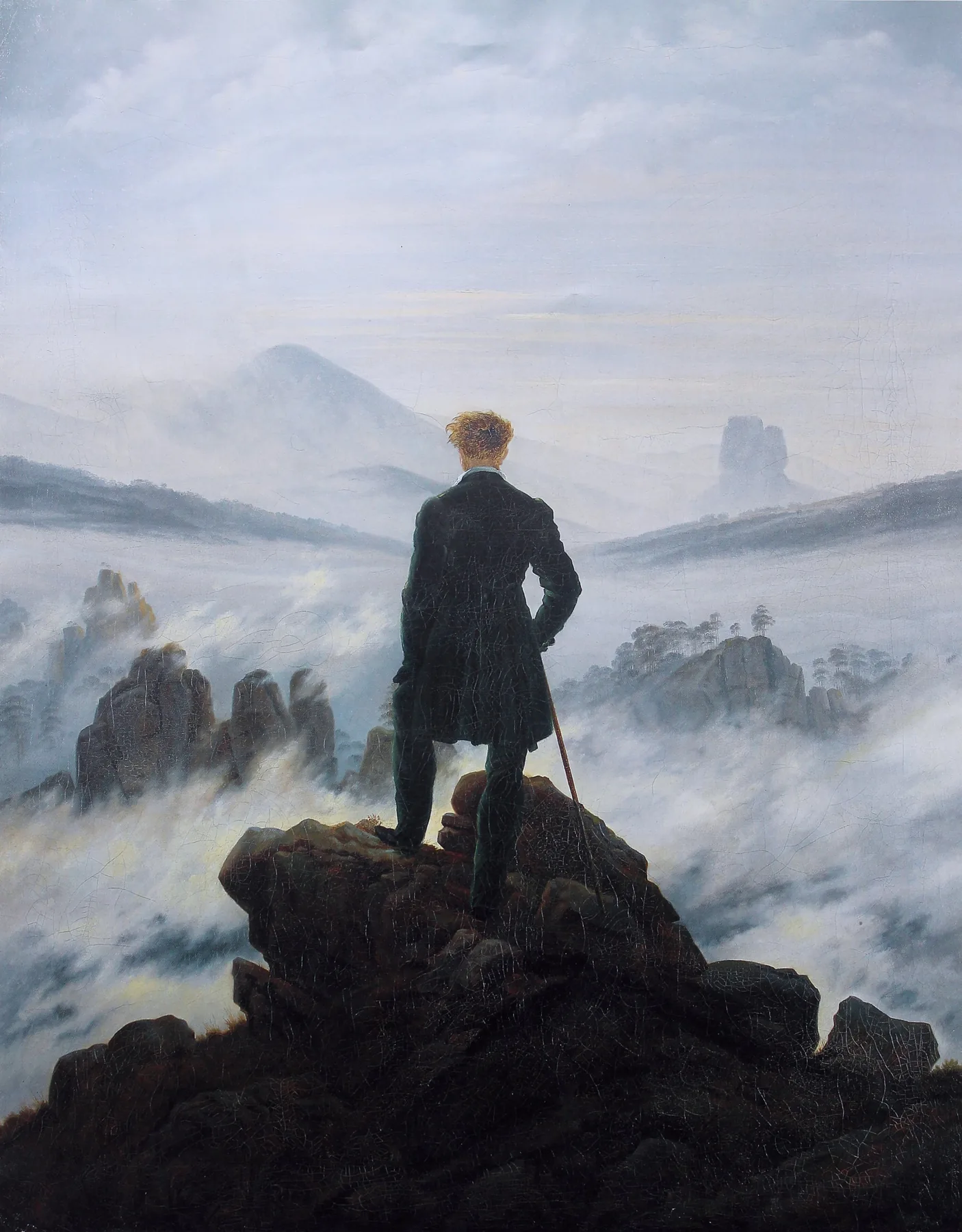 Wanderer Above the Sea of Fog by Caspar David Friedrich